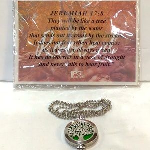 Christian Tree of Life Perfume locket Necklace